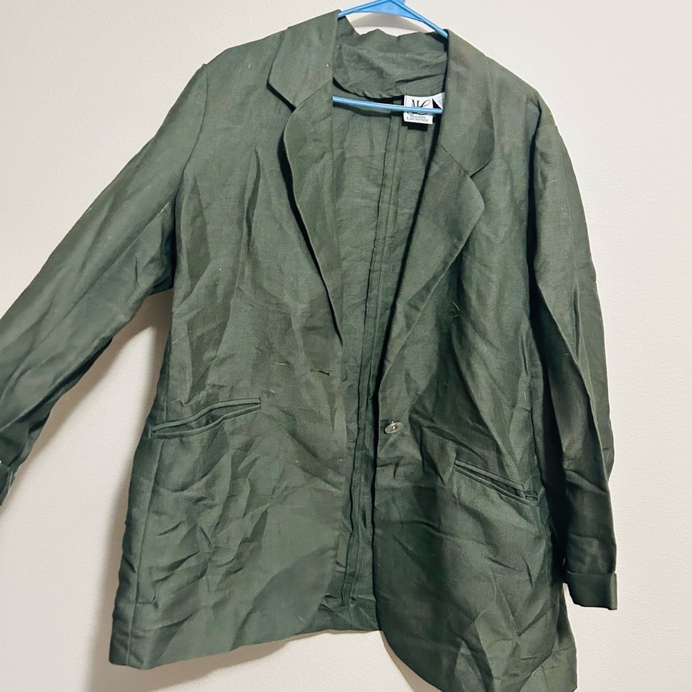 vintage green pantsuit
